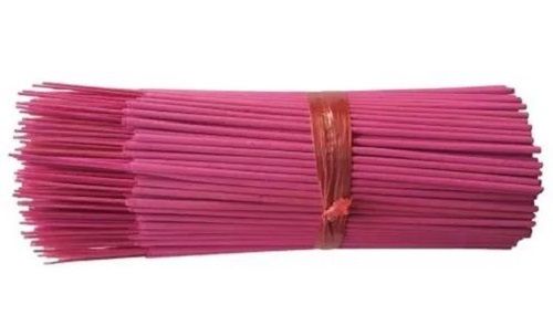 8 Inch Round Plain Solid Straight Rose Incense Sticks Burning Time: 30 Minutes