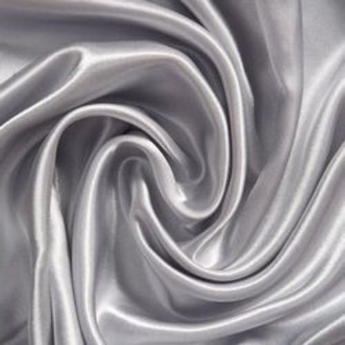 Gray 80 Gsm Skin Friendly Soft Bright Plain Chinese Silk Fabric