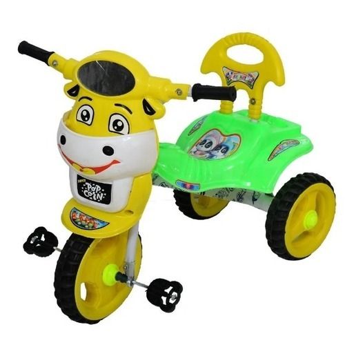 Multicolor Acrylonitrile Butadiene Styrene Plastic Kids Tricycle