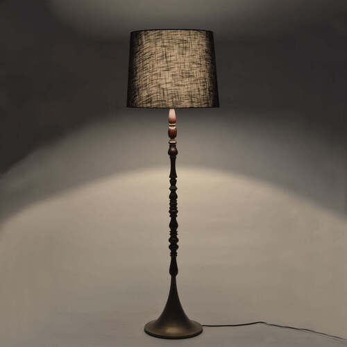 Brown Antique Wooden Decorative Led Floor Lamps