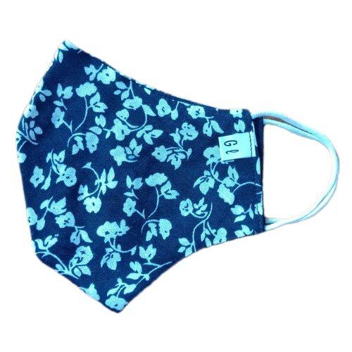 Breathable Light Weight Elasticated Ear Loop 3 Layer Designer Printed Cotton Face Mask