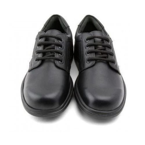 Black Lace Closure Pu And Synthetic Leather School Shoes For Unisex