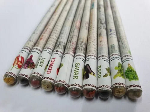 Plantable Seed Germination Paper Pencil With Sticker For School, College