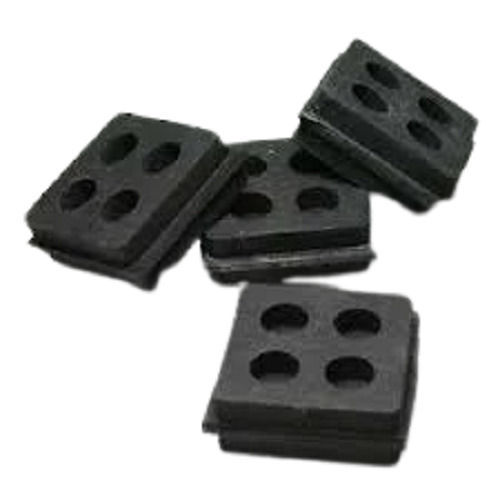 Black Square Light Weight Noise Reducer Rubber Anti Vibration Pads For Machines 