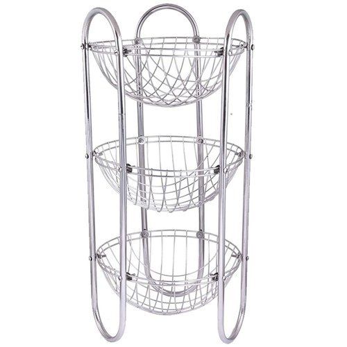 Stainless Steel Round Kitchen Basket For Vegetables And Fruits