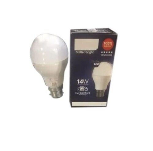 White 14 Watt Good Heat And Electrical Conductor Round Lightweight Aluminum Led Bulb