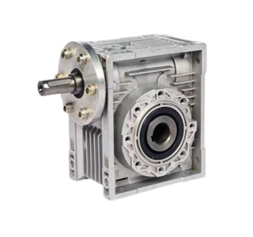 Silver 1400 Rpm Speed Die Casting Worm Alumnium Gearbox For Industrial Use