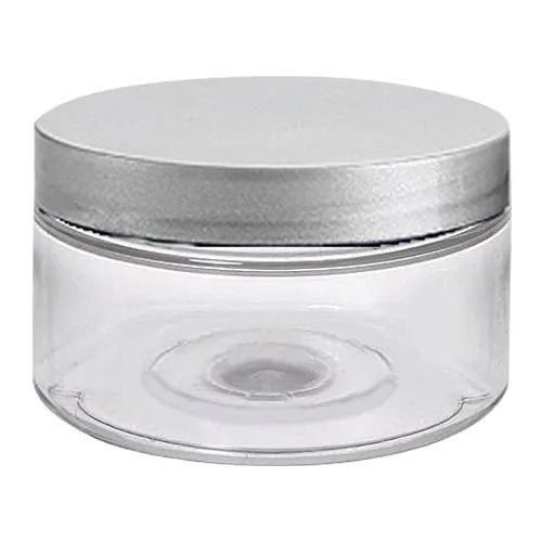 Grey 20 Gram Capacity Round Plain Plastic Cosmetic Container 