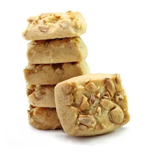 Eggless Square Shaped Heathy And Sweets Taste Cashew Cookies Fat Content (%): 12.2 Percentage ( % )