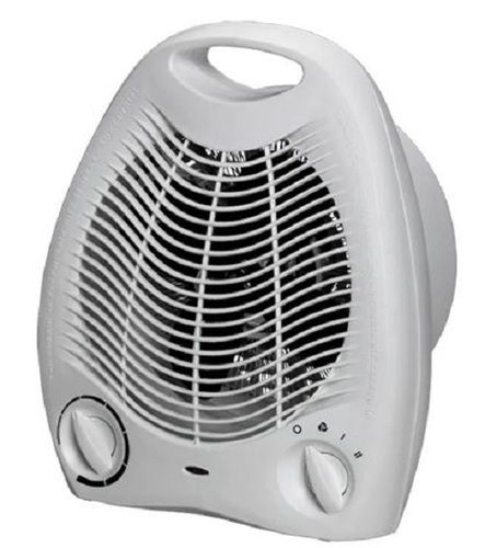 White Electrical 1000 Watt Plain Plastic Fan Heater