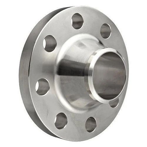 Silver Galvanized Rust Proof Carbon Steel Round Welding Neck Flange For Industrial Use 