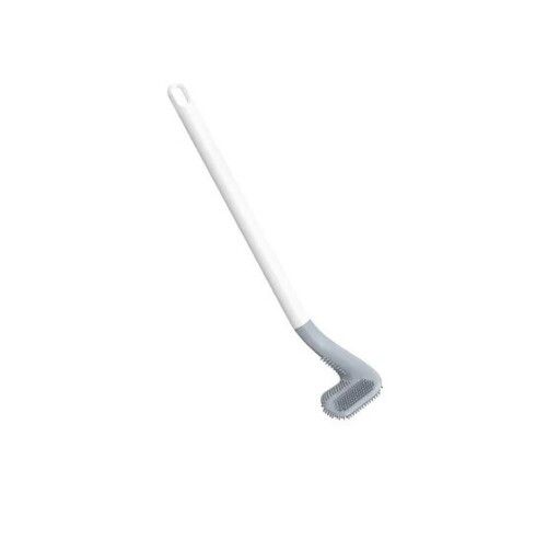 White Impact And Wear Resistant Light Weight Plastic Toilet Brush For Cleaning 