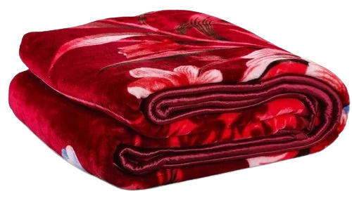 King Size 1.4 Kilograms Ultra Soft And Warm Floral Printed Mink Blanket Age Group: Adults