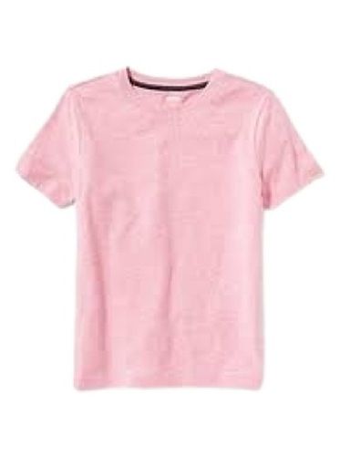 Cotton Premium Quality Round Neck Short Sleeve Plain Pink T-Shirts For Men