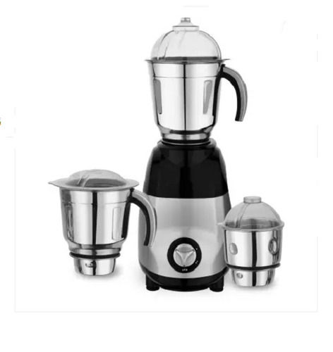 Black And White Premium Quality Stainless Steel 3 Jar Set 750 Watt Mixer Grinder