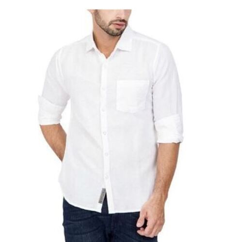 Regular Fit Casual Wear Full Sleeves Plain Cotton Shirt For Mens Age Group: Adults