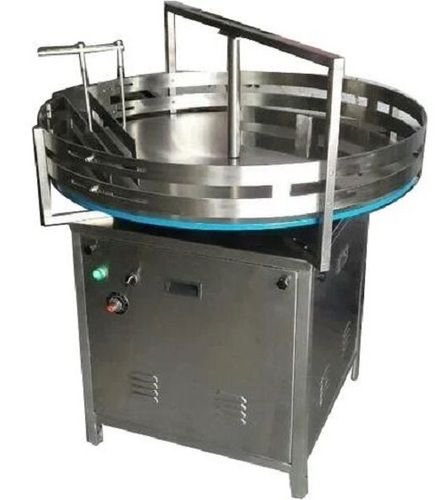 Silver Semi Automatic Electricity Galvanized Stainless Steel Turntable Machine