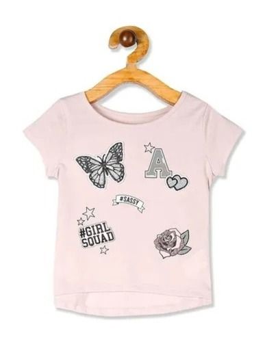 Washable And Daily Wear Printed Cotton Top For Girls Length: 25 Inch (In)