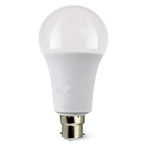 White 10 W Impact And Wear Resistant Round Plastic Led Bulbs For Commercial Use