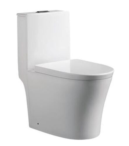 White 24X16 Inches Floor Mounted Ceramic One Piece Toilet 