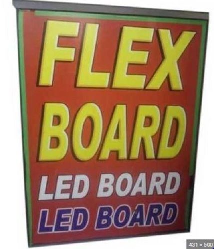 4X2 Feet Plain Flex Sign Board For Advertising Purpose Application: Shop