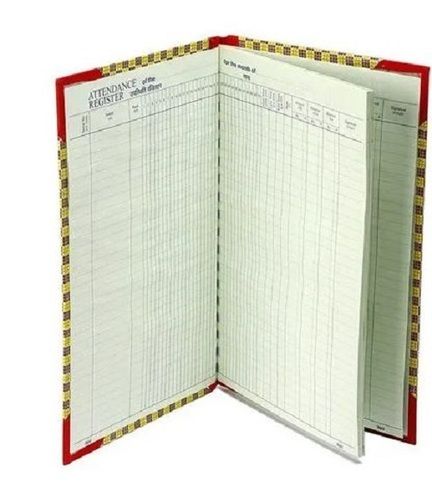 For Writing A4 Printed Perfect Bound Rectangular Attendance Register