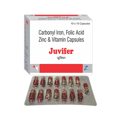 Carbonyl Iron Folic Acid And Vitamin Capsules Pack Of 10X15 Capsules Efficacy: Promote Nutrition