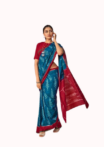 Daily Wear Lightweight Breathable And Comfortable Cotton Handloom Print Saree