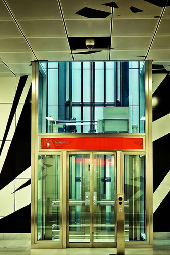 Rectangular Shape Stainless Steel Passenger Elevators For Commercial Use