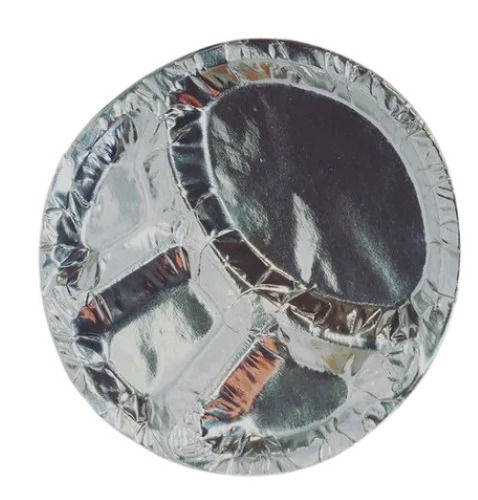 Paper Recyclable Disposable Lightweight Plain Round Machine Made Silver Coated Thali