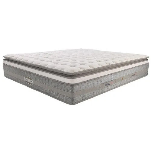 Gray Ultra Soft Antibacterial Double Size Knitted Foam Polyester Spring Mattress