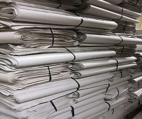 0.65mm Thick And 120 Gsm Eco Friendly Recyclable Plain Paper Waste