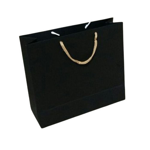 12x18 Inches 2 Kg Load Capacity Plain Fancy Paper Bag With Flexi Loop Handle 