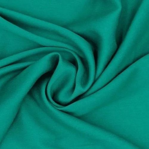 Green 50 Meter Long 170 Gsm Washable And Light In Weight Plain Rayon Fabric