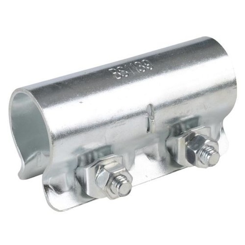 thumbnail interactive-video image 1 of FOX Stainless Steel Exhaust Adapter – 70mm To 63.5mm Internal, Includes 2 Clamps 1 of 2