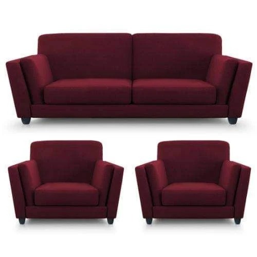 आरामदायक और सॉफ्ट ग्लॉसी फ़िनिश वाला वेलवेट फैंसी सोफा सेट