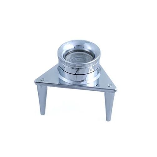 Silver Corrosion Resistant Chrome Steel Tripod Magnifier For Assorting Diamond And Gems Use