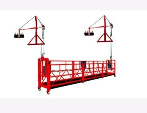 Red Corrosion Resistant Mild Steel 1.8 Kw 415 Volts Suspended Platform For Constructions