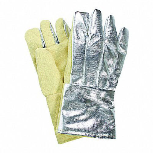 Full Fingered Plain Waterproof Aluminized Fire Fighting Glove For Unisex Application: Hands