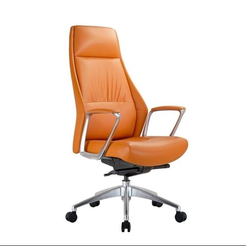 Leather Infinity High Back Office Boss Chair With Push Back Lock Mechanism