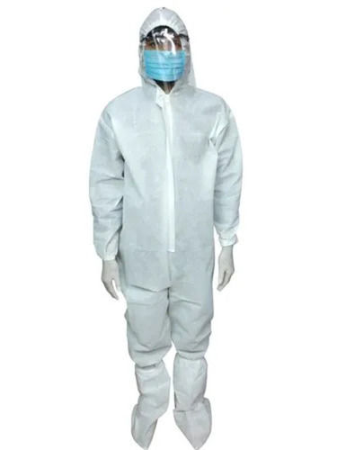 White Long Sleeves Plain Disposable Personal Protection Equipment Kit For Protect Against Corona Virus 