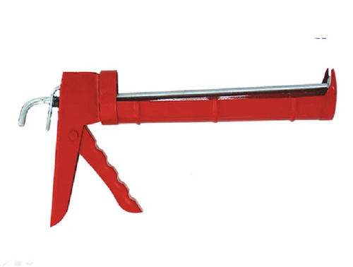 Red Polished Easy To Use Steel Caulking Gun