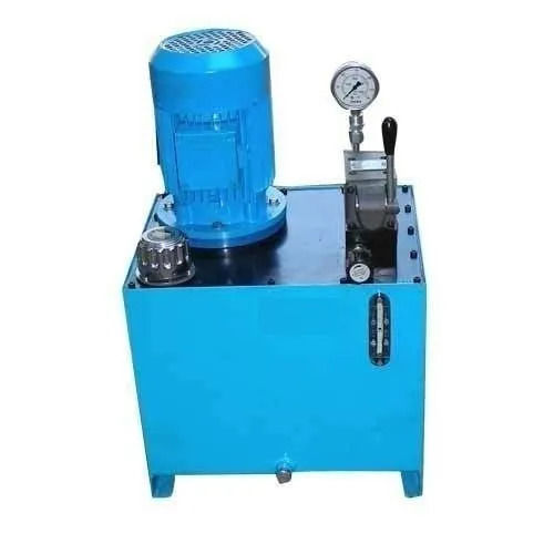 Blue Polished Steel Hydraulic Power Pack For Industrial Use