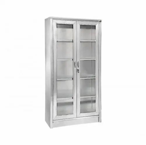 Rectangular Hinged Style Stainless Steel Cupboard For Office