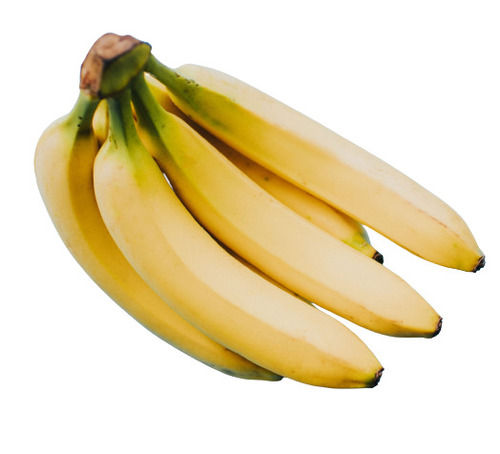 Yellow Sweet Taste Open Air Cultiveted Curved Whole Banana