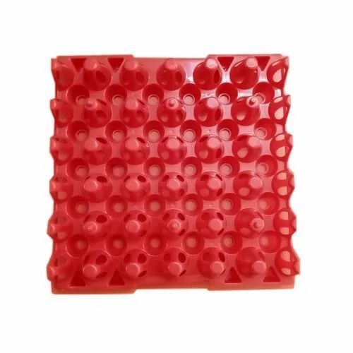 Red 20X18 Inches Heat And Cold Resistance Plain Glossy Pvc Plastic Egg Tray