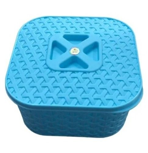 Blue 250 Ml Capacity Rectangular Plain Plastic Gift Box For Food Storage Use 