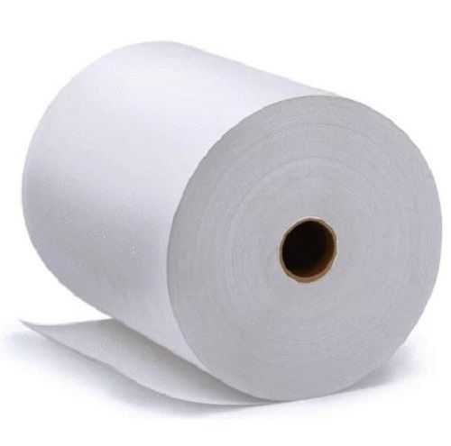 White 50 Meter Long Plain Paper Billing Roll