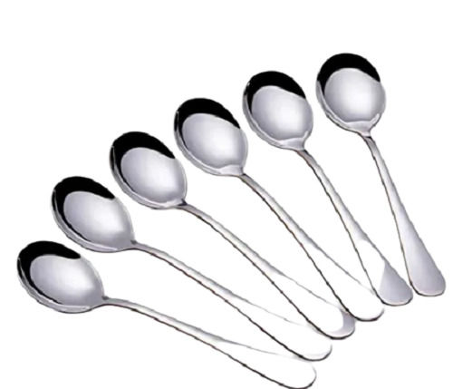 Grey 8 Inches Stainless Steel Spoon,6 Piece Set