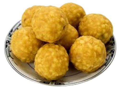 Food Grade Round Shape Sweet Taste Yellow Soft Laddu